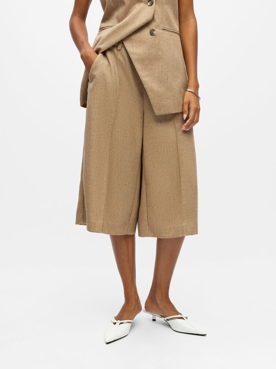 Product carousel image - WIDE LEG CULOTTES, Tannin | 1