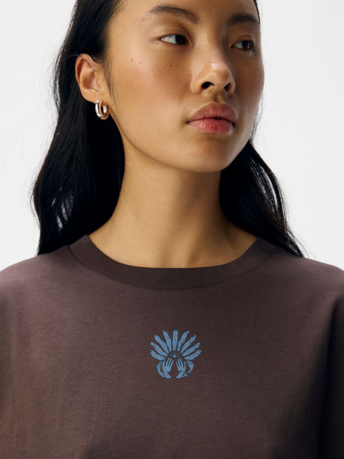 Carousel image - OVERSIZED T-SHIRT, Seal Brown | 6