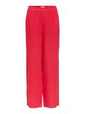 Product image thumbnail - LINEN WIDE-LEG TROUSERS, Poinsettia | 1
