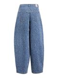 Product image thumbnail - TEKSTURERT JEANS MED BARREL FIT, Light Blue Denim | 2