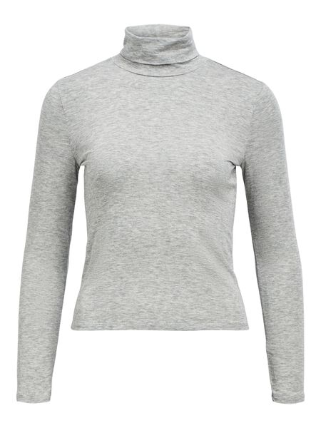 OBJECT TURTLENECK TOP, Medium Grey Melange, highres - 23047783_MediumGreyMelange_001.jpg