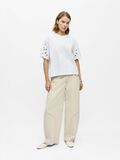 Product image thumbnail - EYELET SLEEVE T-SHIRT, Bright White | 4