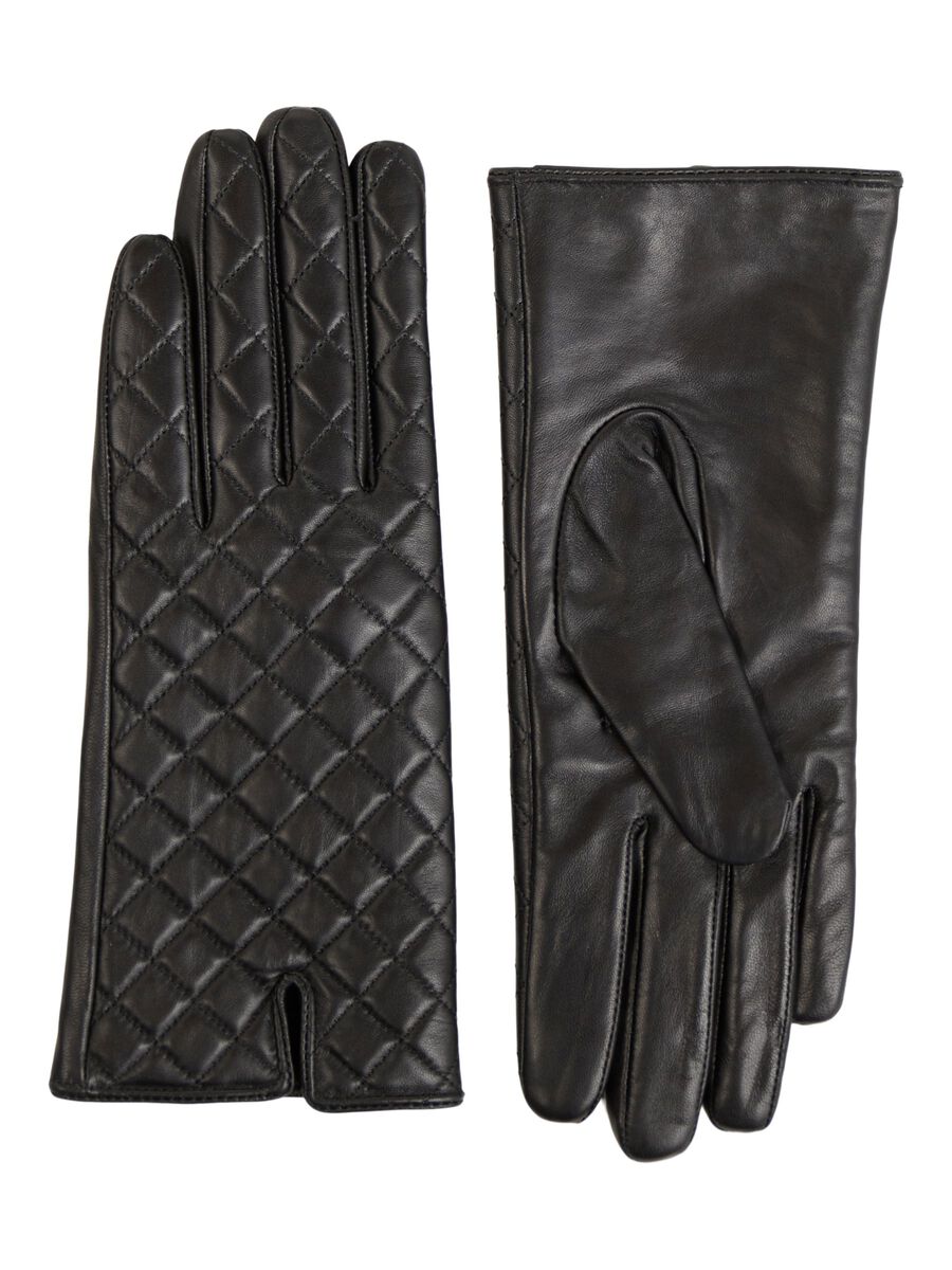 Object Collectors Item QUILTED LEATHER GLOVES, Black, highres - 23039817_Black_001.jpg