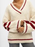 Product image thumbnail - STRIPED KNITTED PULLOVER, White Sand | 5