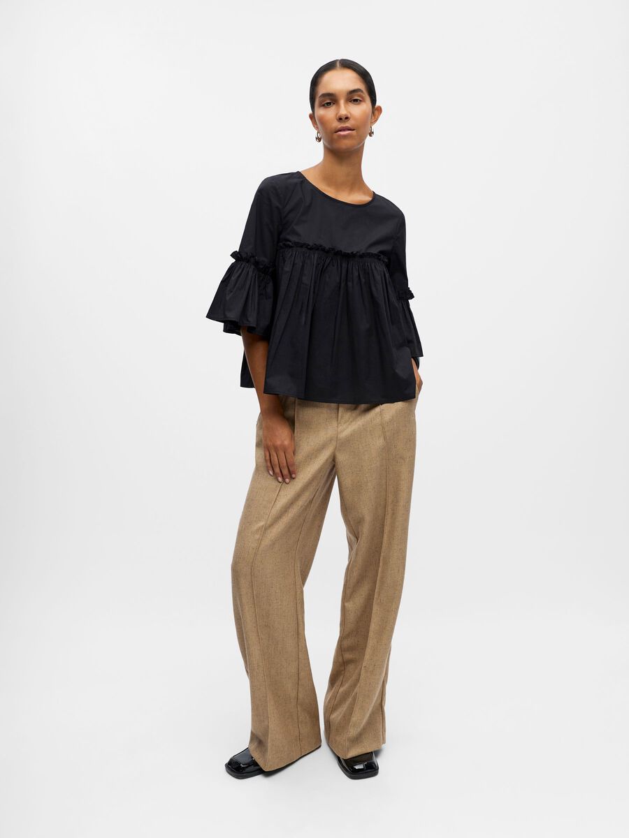 Product carousel image - RÜSCHEN BLUSE, Black | 1