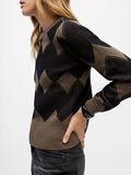 Product image thumbnail - PATTERNED PULLOVER, Morel | 5