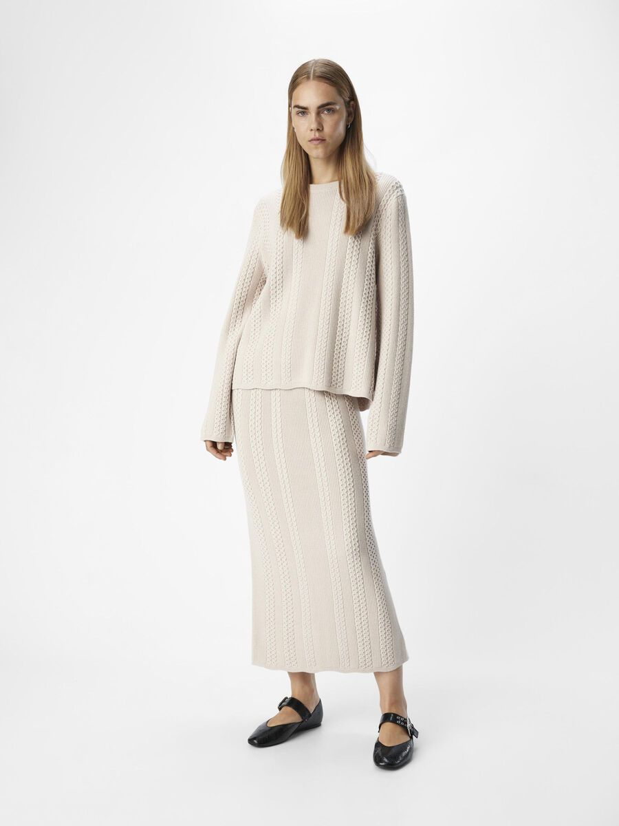 OBJECT OBJREYNARD KNITTED SKIRT, Silver Gray, highres - 23045599_SilverGray_005.jpg