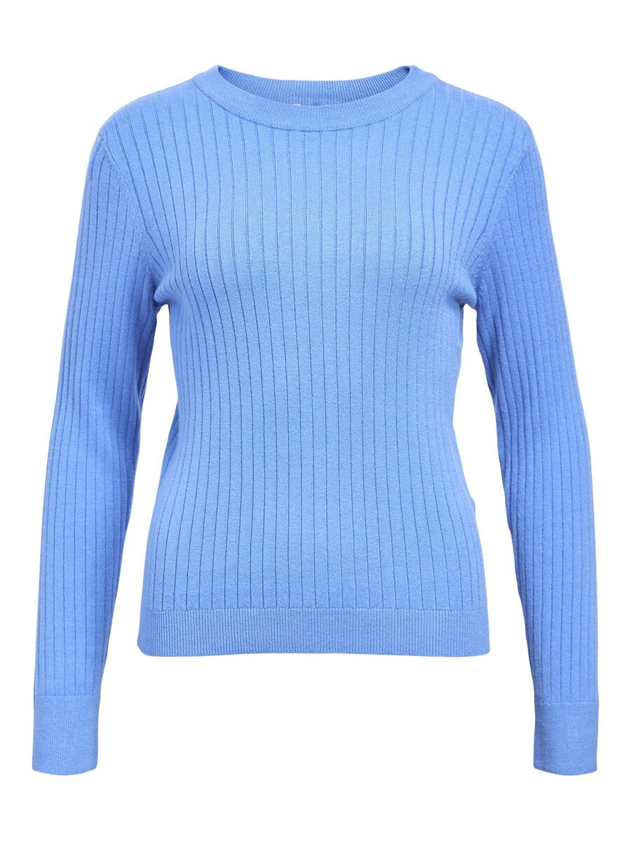 OBJECT CÔTELÉ TOP EN MAILLE, Cornflower Blue, highres - 23046228_CornflowerBlue_1174677_001.jpg