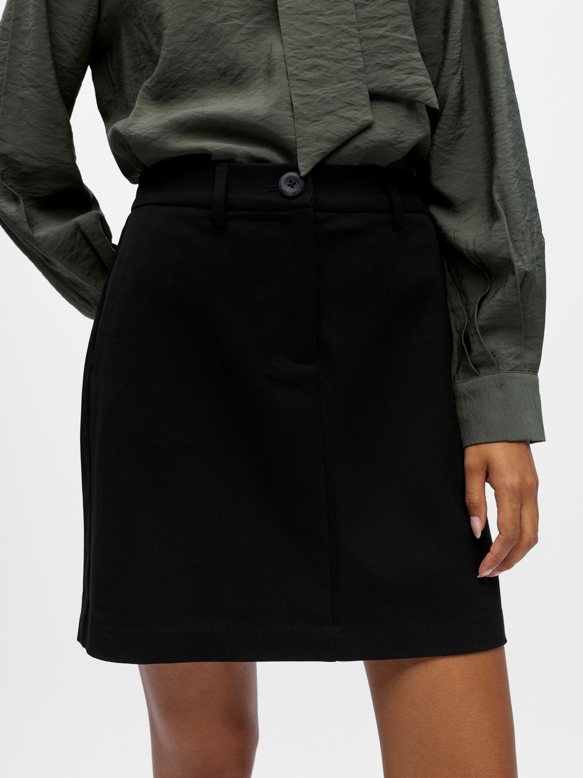 Carousel image - MID WAIST MINI SKIRT, Black | 5