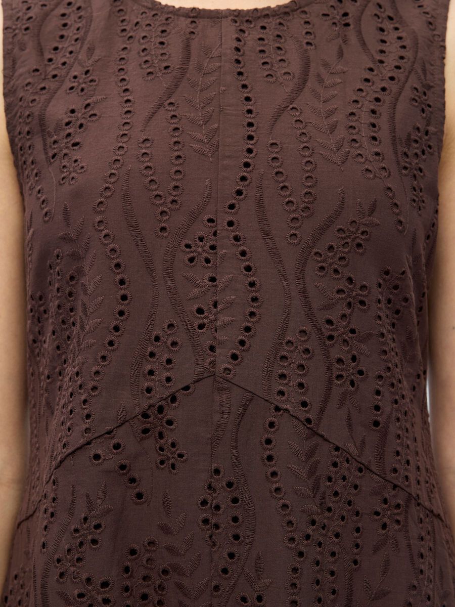 Carousel image - SLEEVELESS MAXI DRESS, Seal Brown | 4