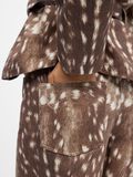 Product image thumbnail - ANIMAL PRINT TROUSERS, Cocoa Brown | 6