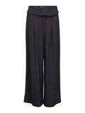 Product image thumbnail - FOLDOVER WIDE-LEG TROUSERS, Dark Grey Melange | 1