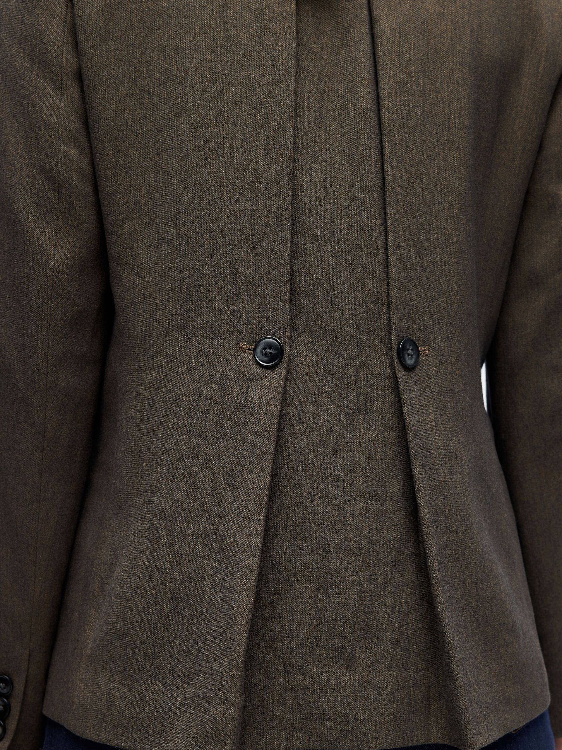 Carousel image - À SIMPLE BOUTONNAGE BLAZER, Seal Brown | 5