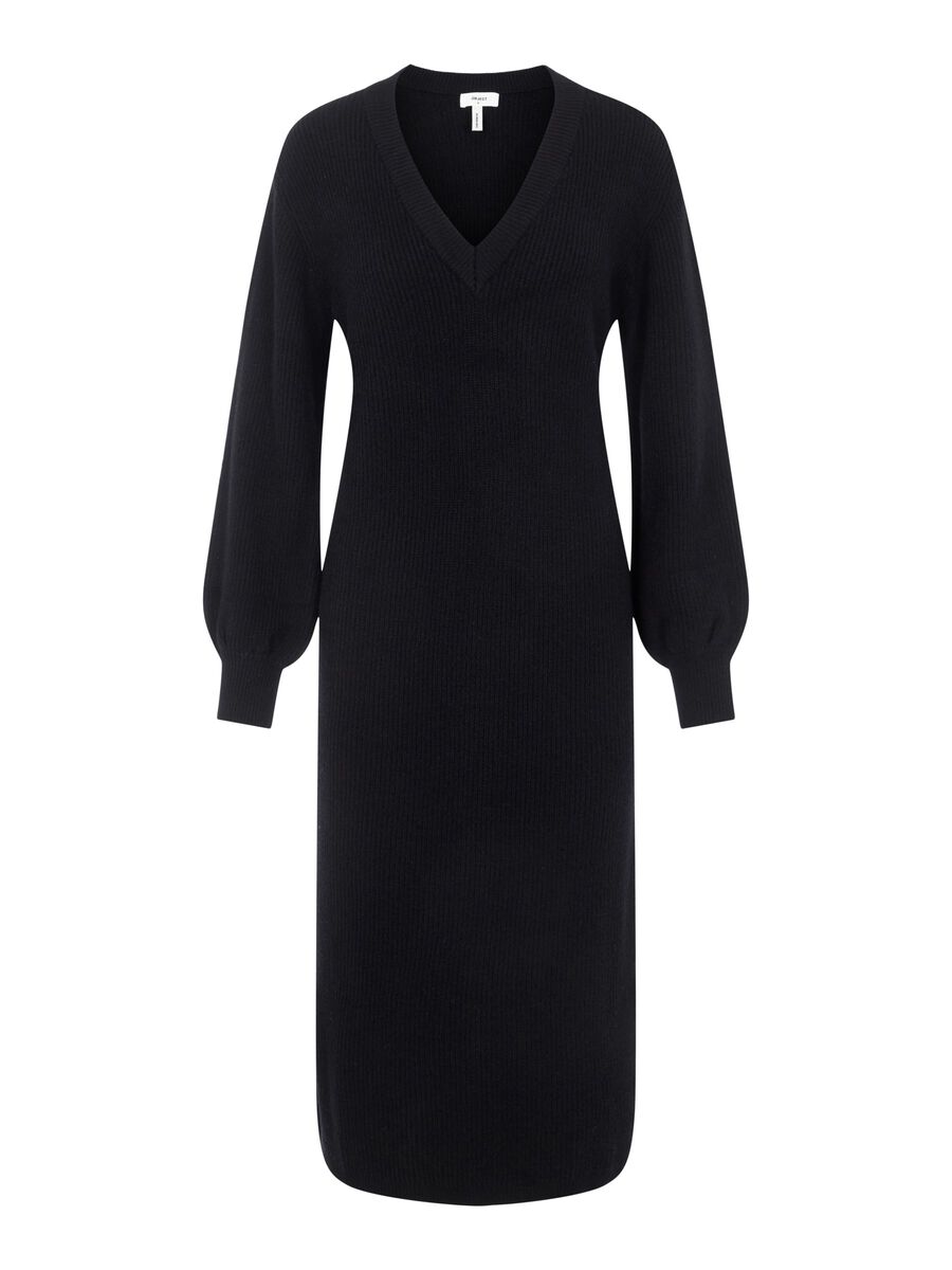 Object Collectors Item OBJMALENA KNITTED DRESS, Black, highres - 23035775_Black_001.jpg