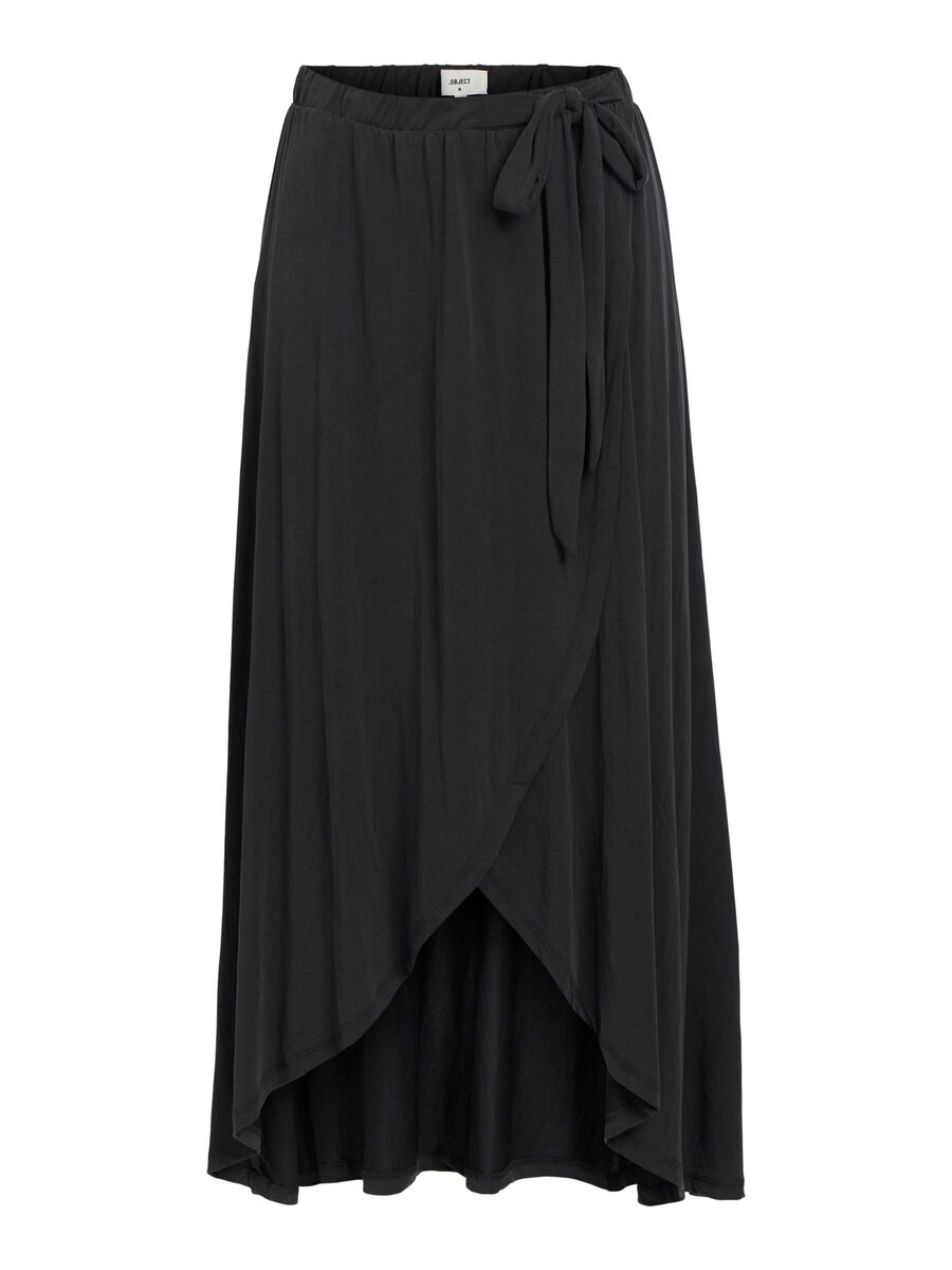 OBJECT OBJANNIE MAXI SKIRT, Black, highres - 23031010_Black_001.jpg