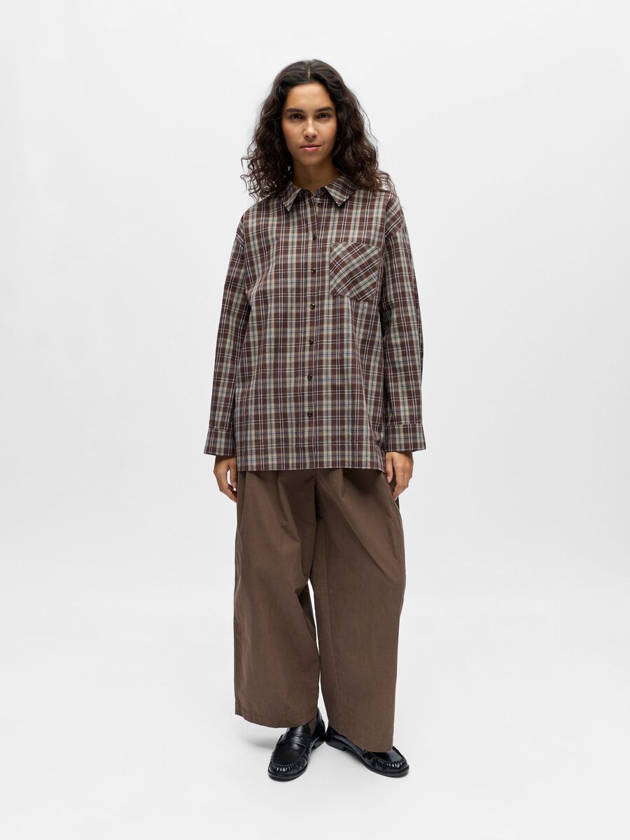 Carousel image - CHECKED SHIRT, Seal Brown | 4