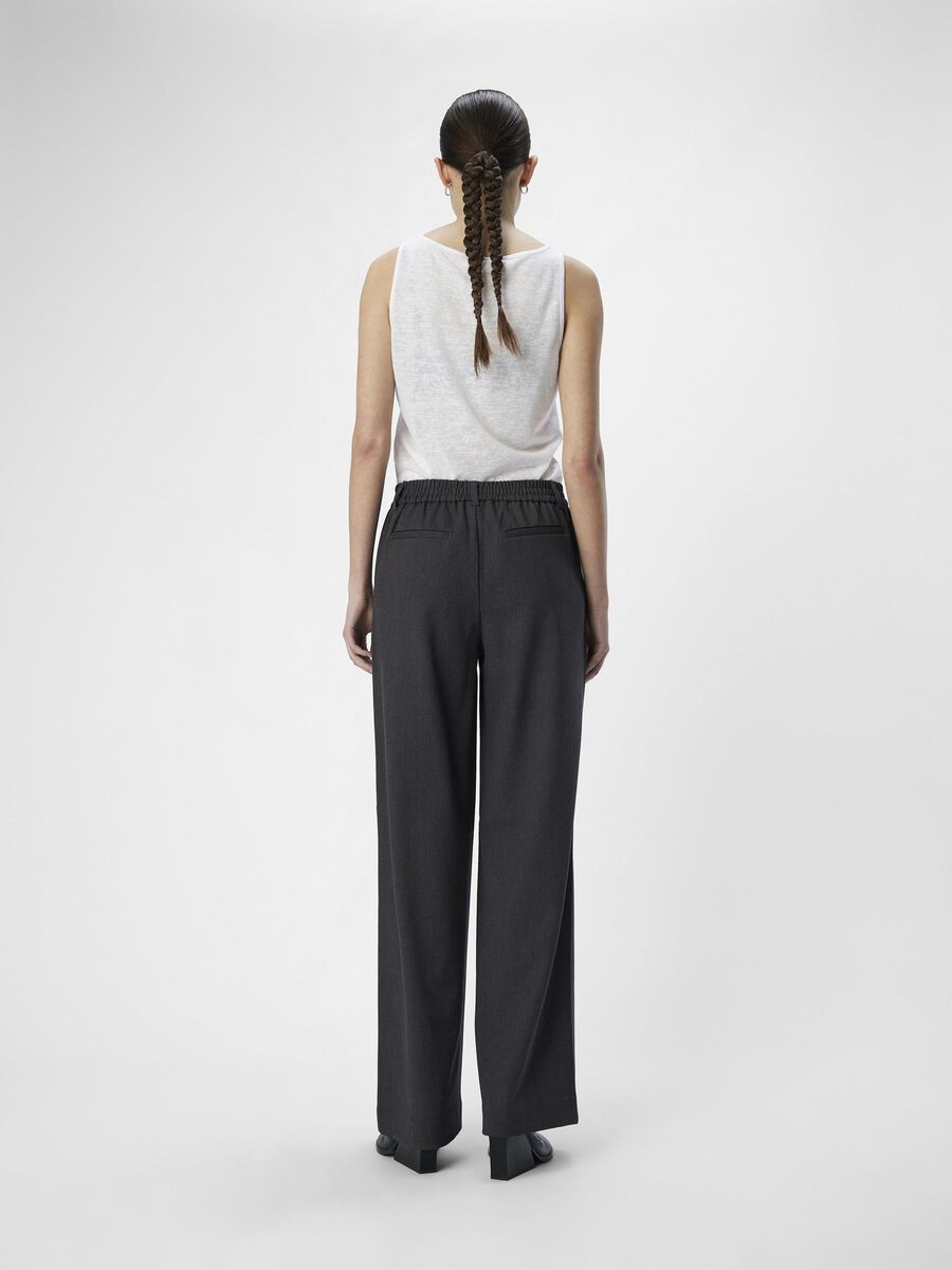 OBJECT OBJLISA TROUSERS, Medium Grey Melange, highres - 23037921_MediumGreyMelange_004.jpg