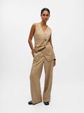 Product image thumbnail - WIDE LEG TROUSERS, Tannin | 4