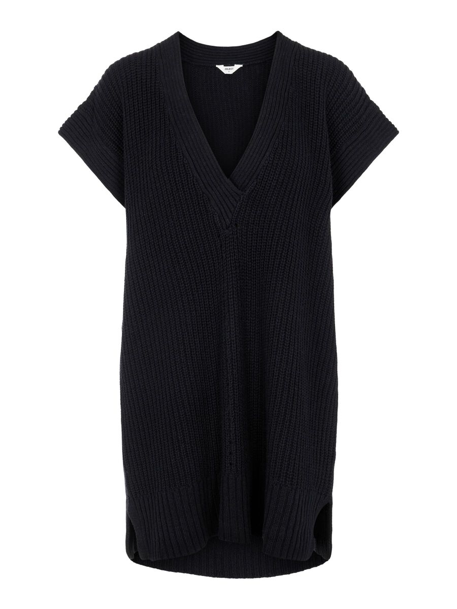 Object Collectors Item LONG SWEATER VEST, Black, highres - 23036273_Black_001.jpg