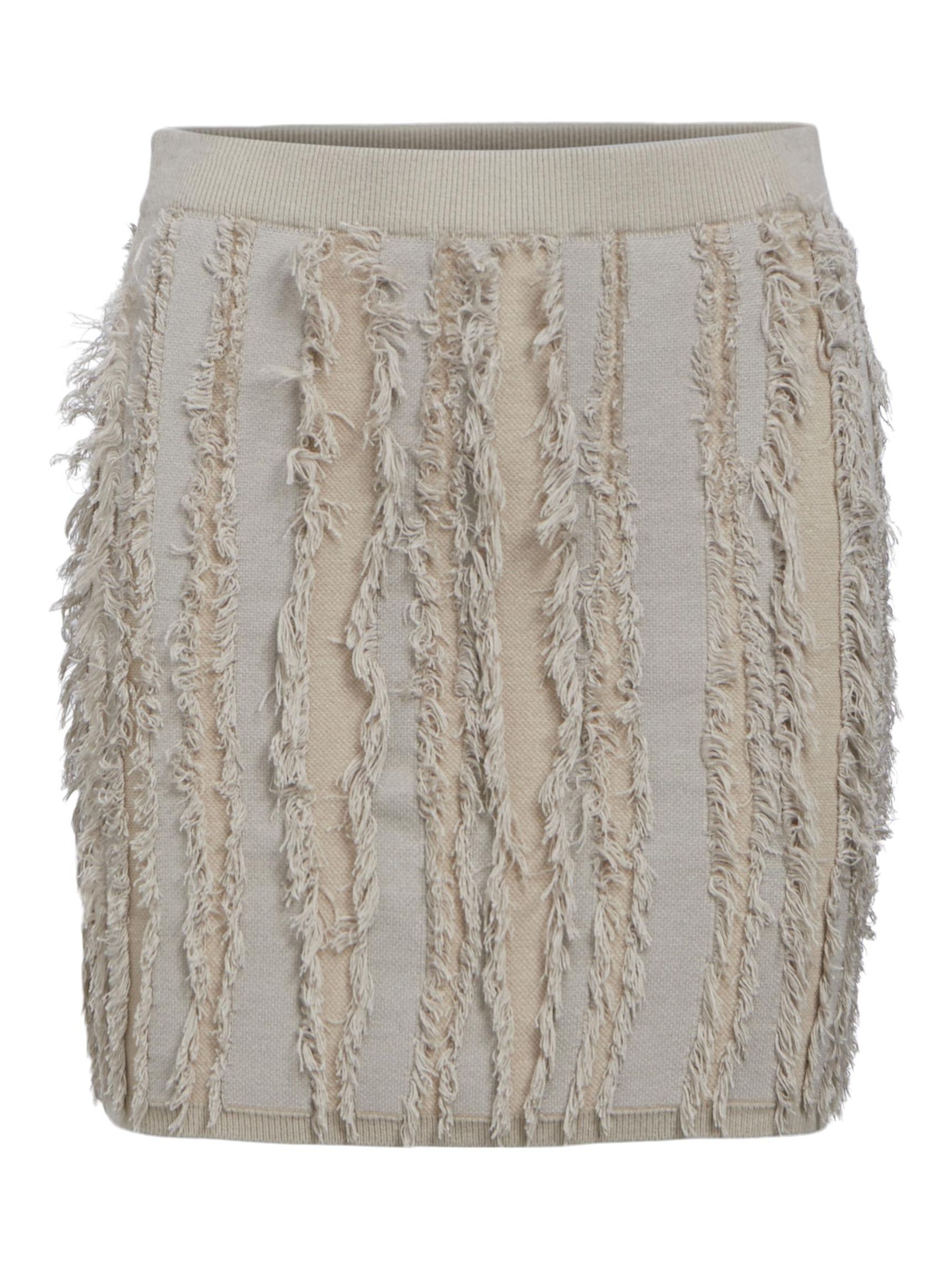 FRAYED MINI SKIRT