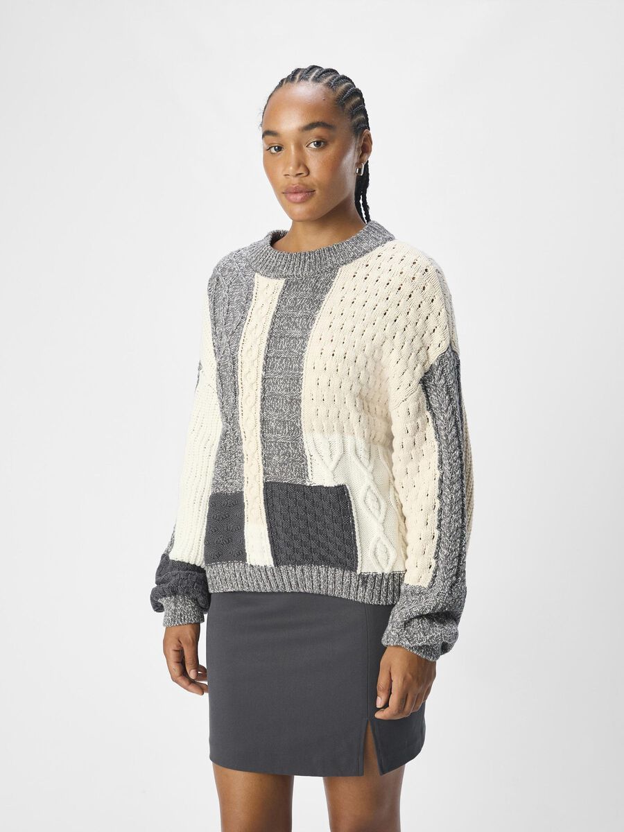 OBJECT GEBREIDE KABELS SWEATER, White Sand, highres - 23045255_WhiteSand_1143458_003.jpg