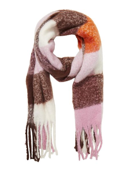 Object Collectors Item CHECKERED SCARF, Bitter Chocolate, highres - 23031862_BitterChocolate_1054322_001.jpg