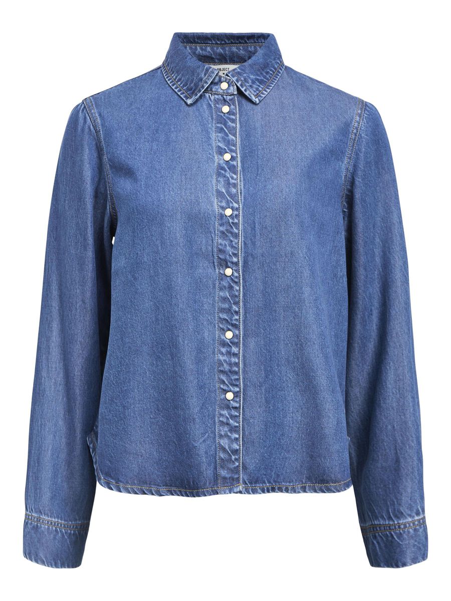 OBJECT DENIM SKJORTE, Medium Blue Denim, highres - 23046914_MediumBlueDenim_001.jpg