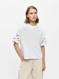 Product image thumbnail - EYELET SLEEVE T-SHIRT, Bright White | 2