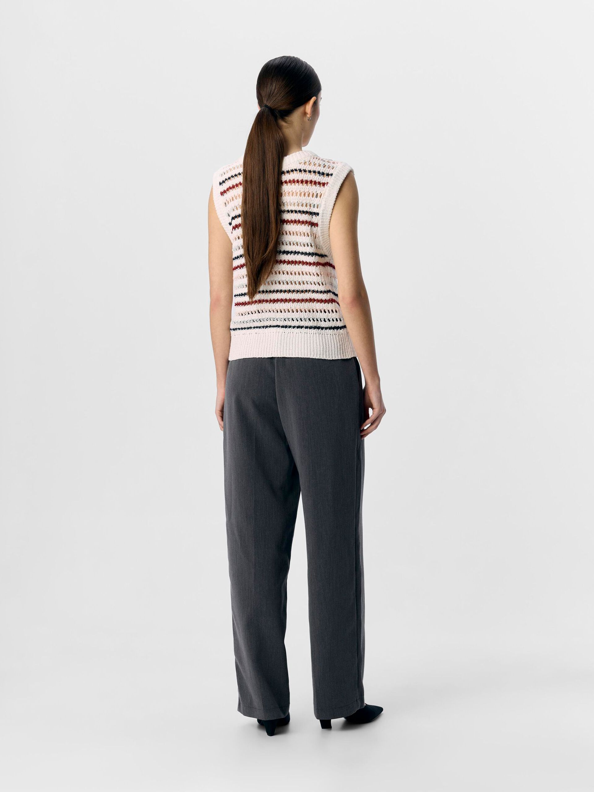 Carousel image - KNITTED VEST TOP, Cloud Dancer | 3
