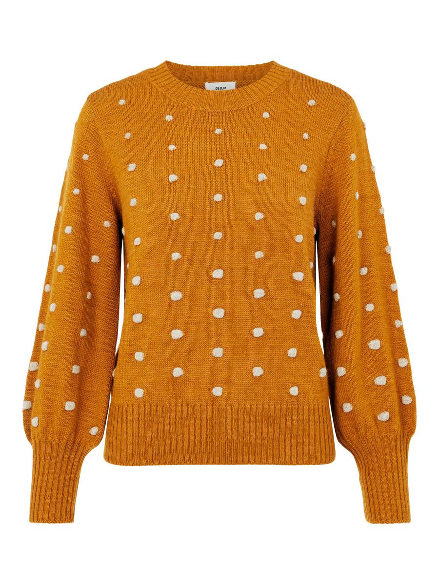 Object Collectors Item RUNDHALSET RIB STRIKTRØJE, Buckthorn Brown, highres - 23033261_BuckthornBrown_877938_001.jpg