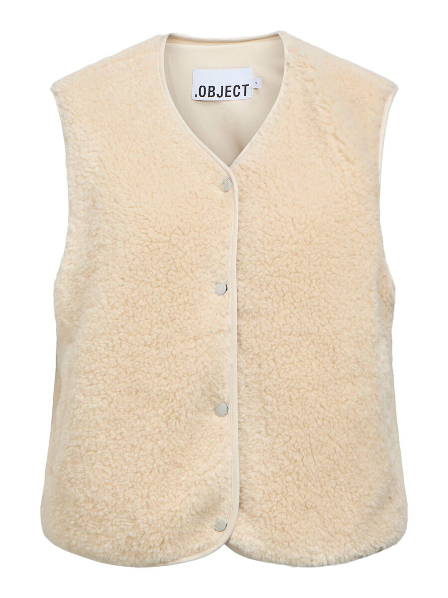 Carousel image - FLEECE WESTE, Sandshell | 1