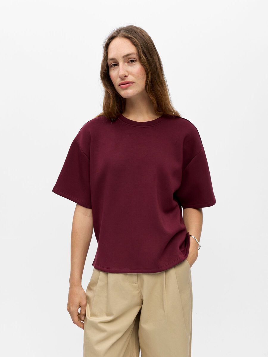 Product carousel image - BOXY T-SHIRT, Windsor Wine | 1