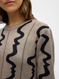 Product image thumbnail - KNITTED MAXI DRESS, Morel | 5