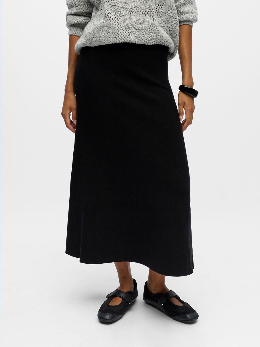 Product carousel image - FALDA MAXI, Black | 1