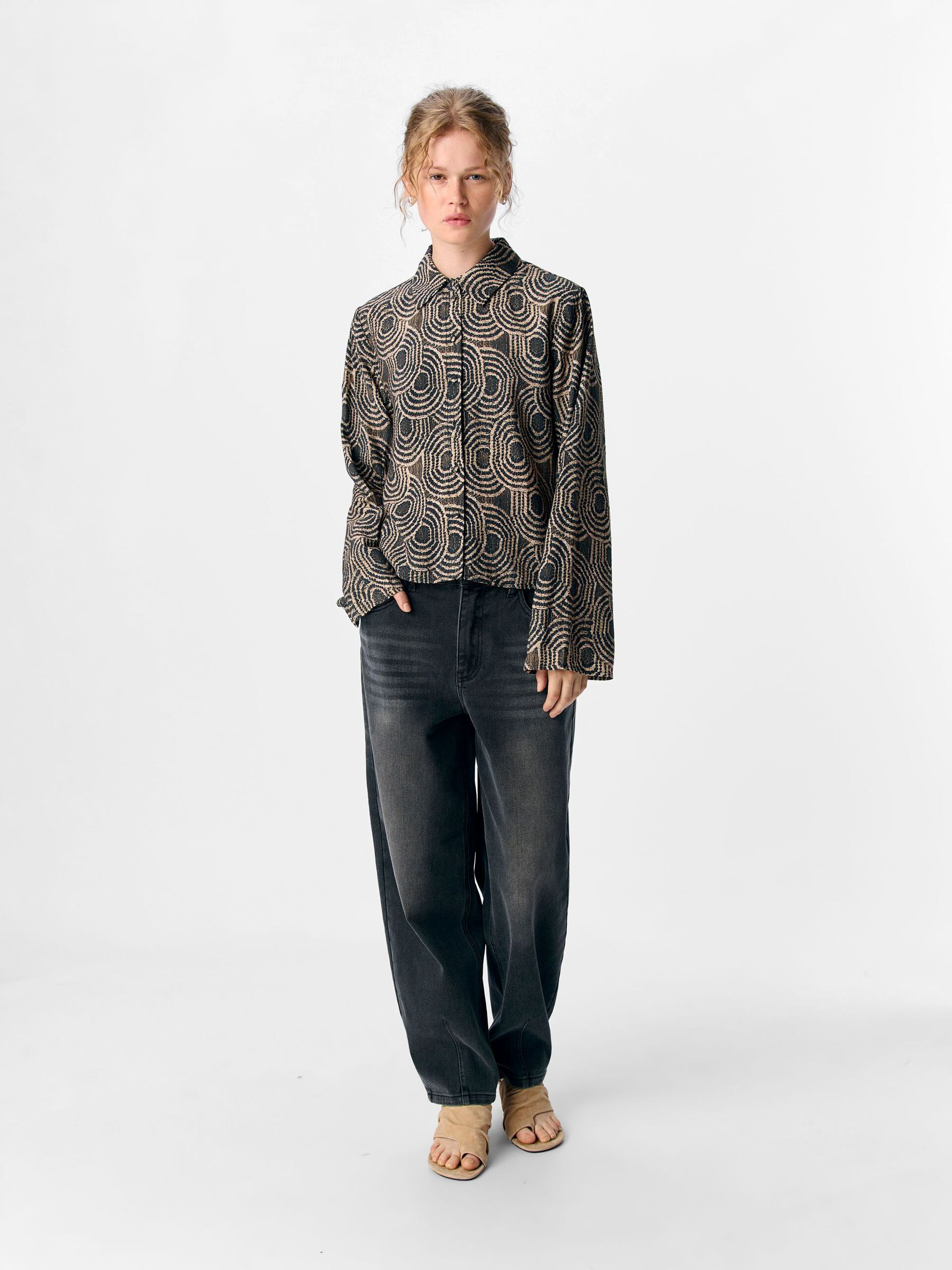 Carousel image - PRINTED SHIRT, Black | 4