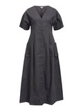 Product image thumbnail - POCKET MAXI DRESS, Gunmetal | 1