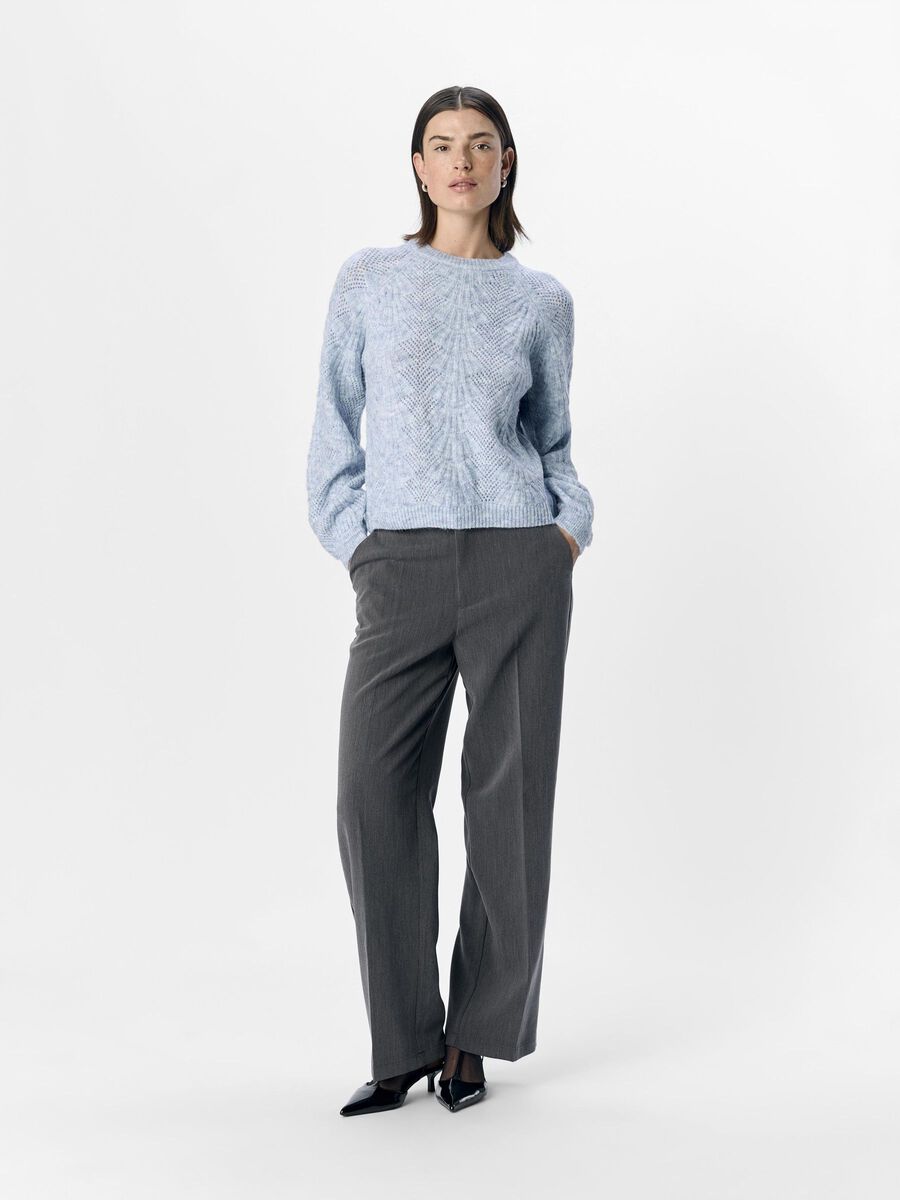 Carousel image - KNITTED PULLOVER, Cornflower Blue | 4