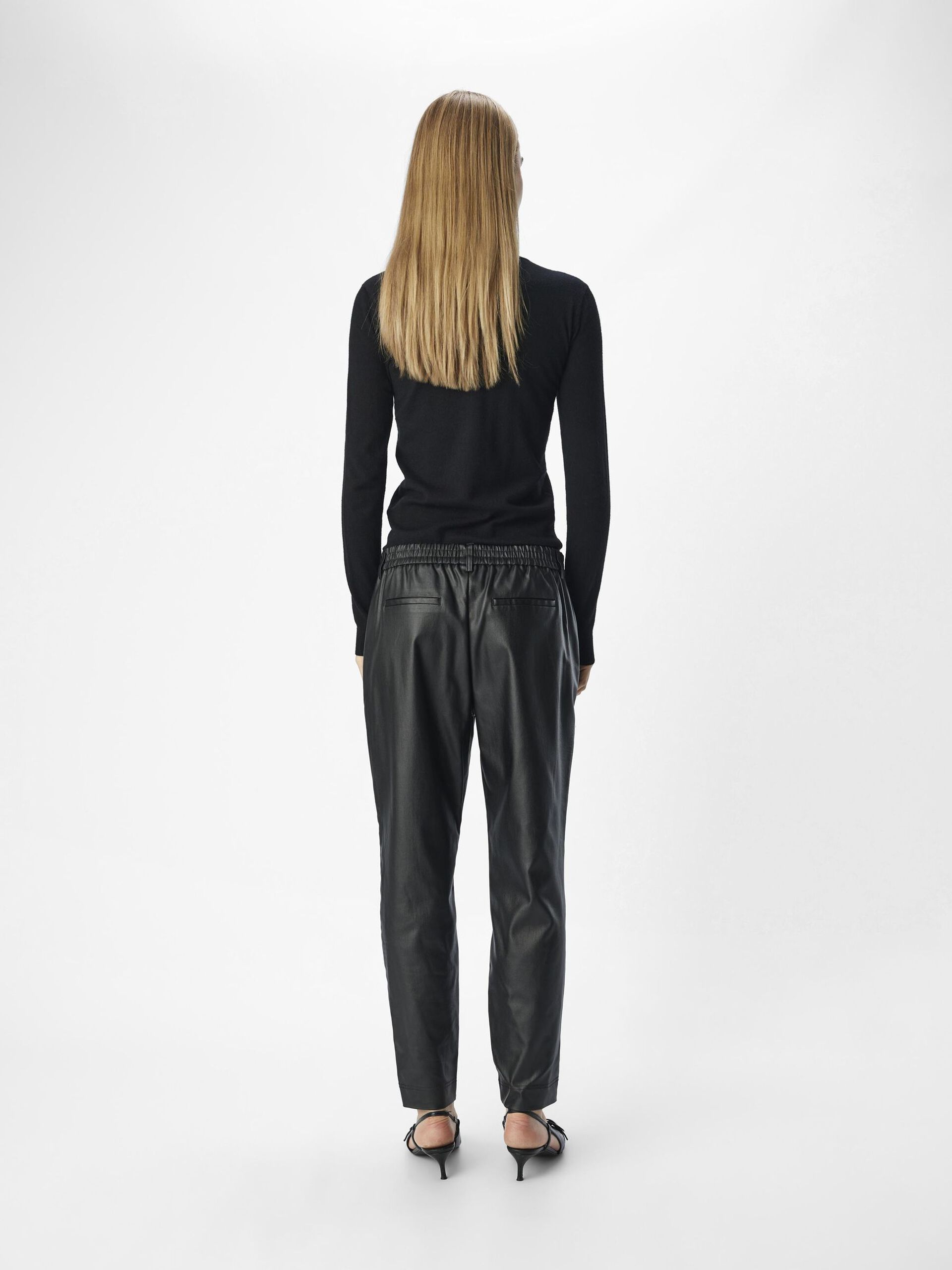 Carousel image - COATED TROUSERS, Black | 3