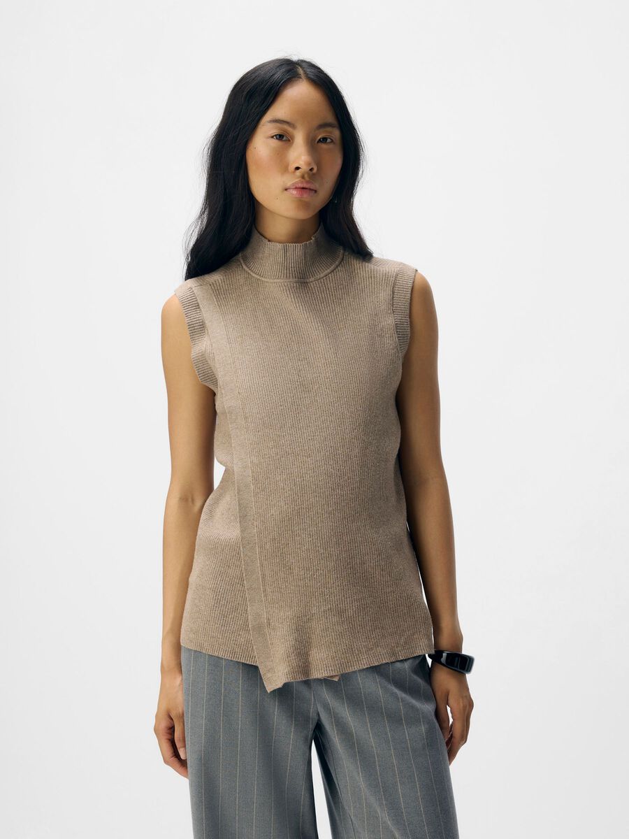 Carousel image - CROSSOVER DETAIL SWEATER VEST, Fossil | 2