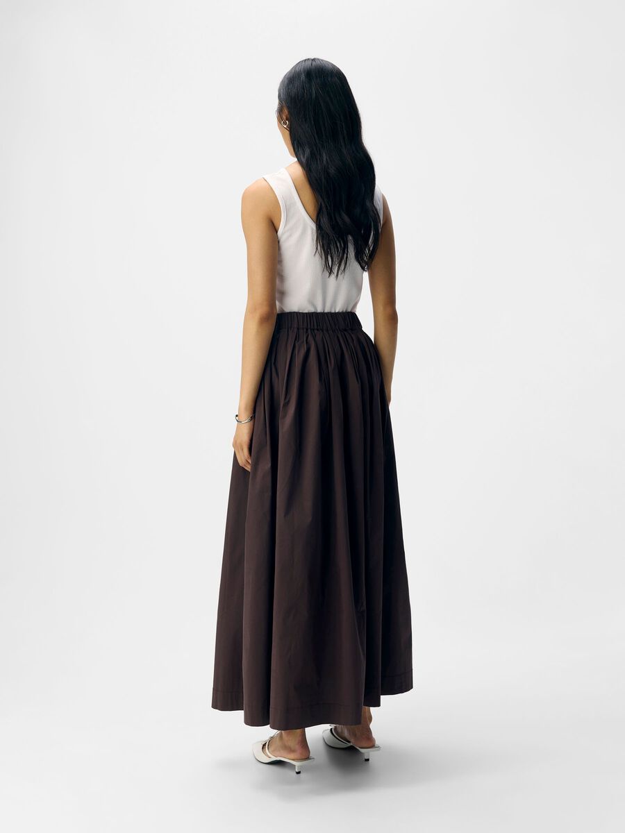 Product carousel image - A-LINE MAXI ROK, Seal Brown | 2