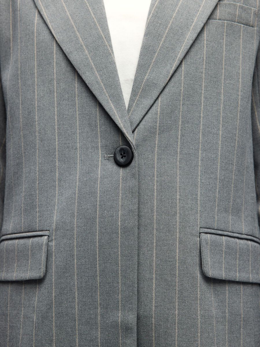 Carousel image - OBJLISA BLAZER, Medium Grey Melange | 5