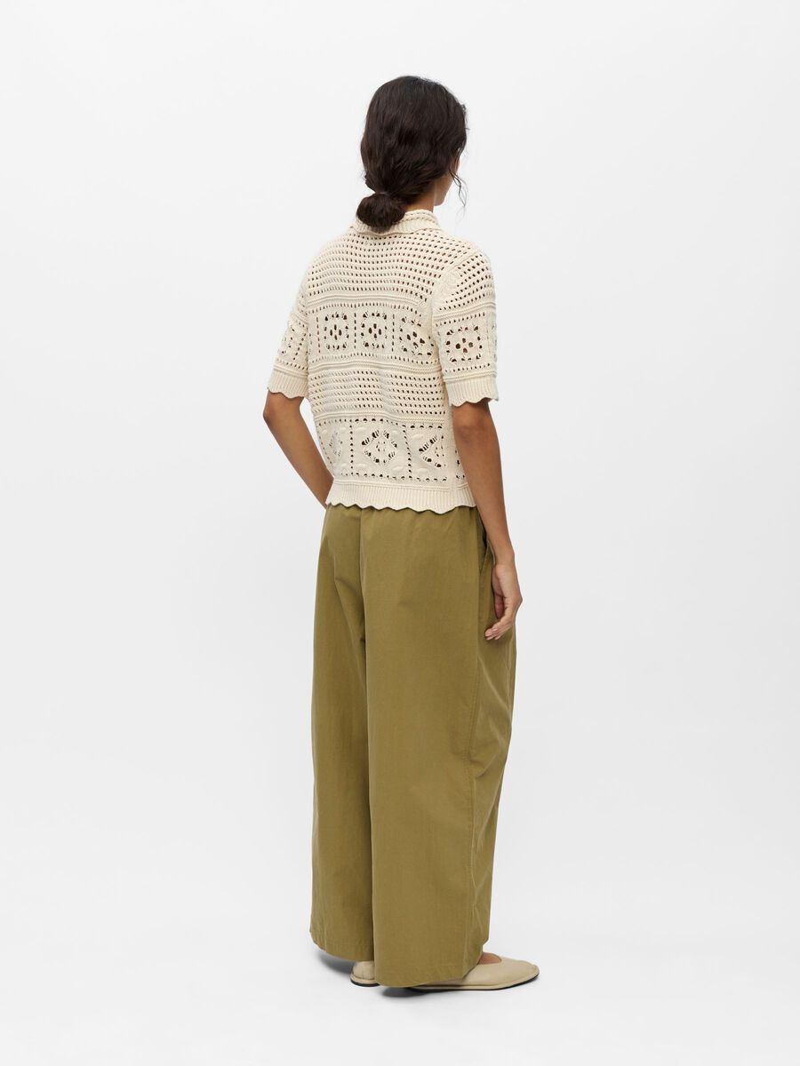 Product carousel image - POINTELLE-STRIK CARDIGAN, Birch | 2