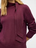 Product image thumbnail - DÉTAIL NŒUD PULL EN MAILLE, Mauve Wine | 5