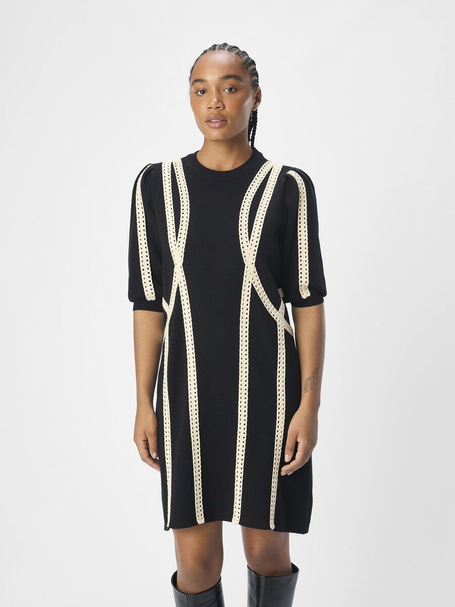 OBJECT GEBREID MIDI JURK, Black, highres - 23044981_Black_1150281_003.jpg