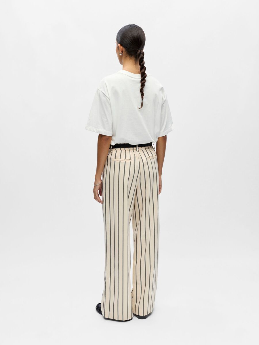 Product carousel image - OBJLISA WIDE LEG BROEK, Sandshell | 2