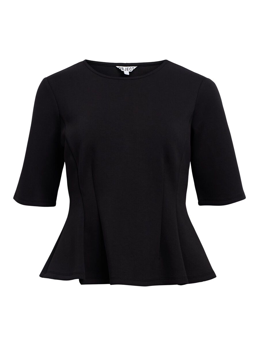 OBJECT PEPLUM TOP, Black, highres - 23048177_Black_001.jpg