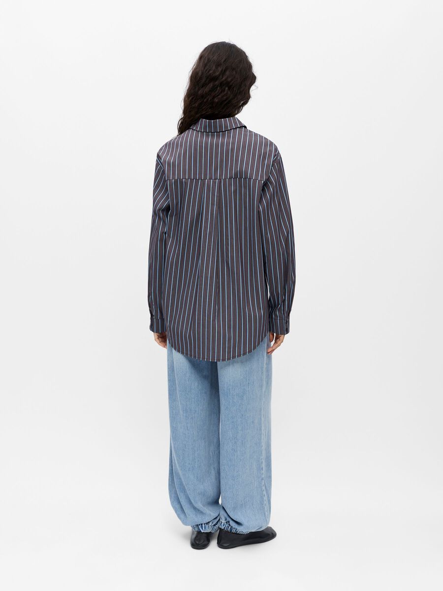 Product carousel image - LOOSE FIT HEMD, Seal Brown | 2