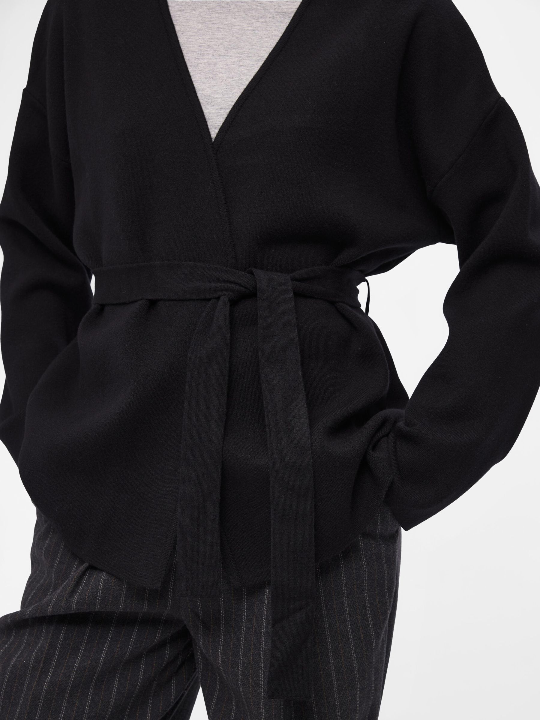 Black wrap cardigan new arrivals
