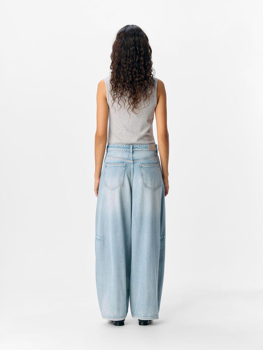OBJECT BARREL FIT JEANS, Light Blue Denim, highres - 23047535_LightBlueDenim_004.jpg