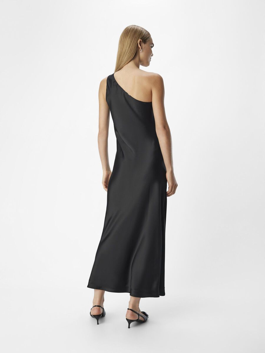 OBJECT SATEEN MAXI DRESS, Black, highres - 23045656_Black_004.jpg